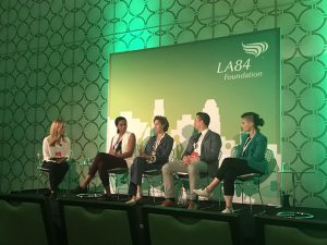 Breakout Session panels covered recruiting more women to be coaches in youth sports, corporate brands impacting youth sports, and philanthropy among professional sport players. 